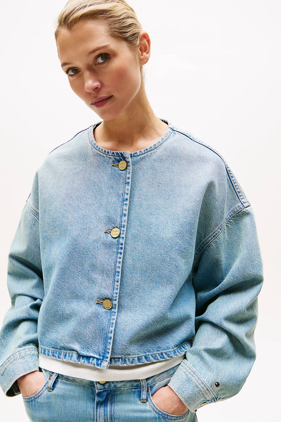 Tommy Hilfiger Lex Kısa Denim Kadın Ceket WW0WW467401A4