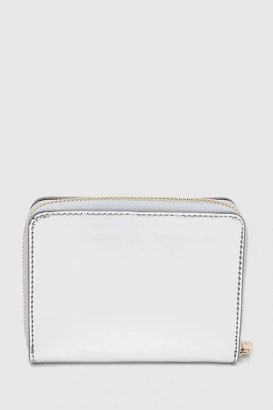 Tommy Hilfiger Orta Boy Fermuarlı Metalik Kapaklı Kadın Gri Cüzdan AW0AW18037PE6