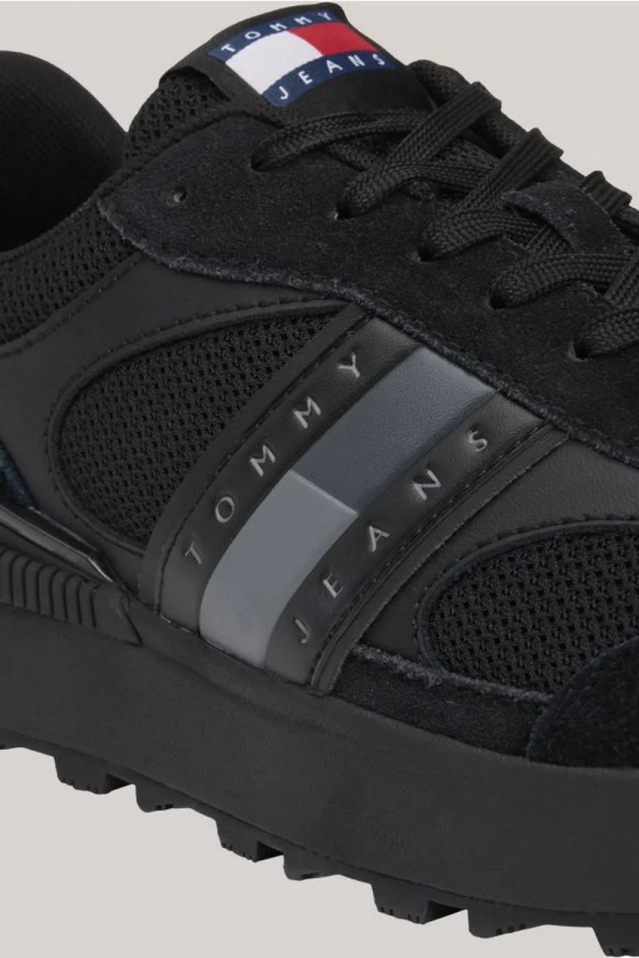 Tommy Hilfiger TJM TECHNICAL RUNNER ESS Erkek siyah Sneaker EM0EM01537BDS