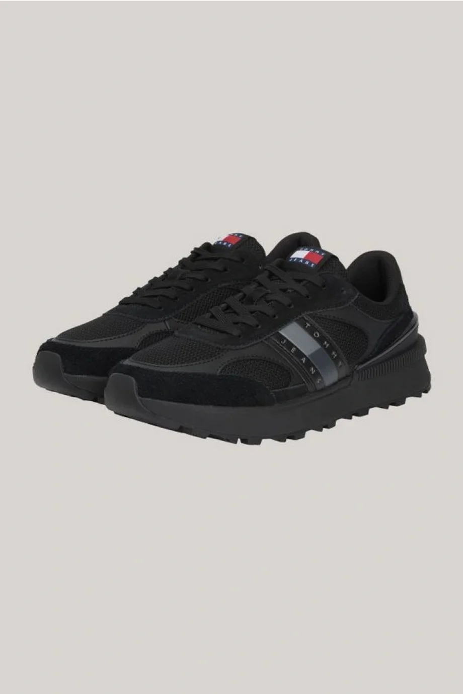 Tommy Hilfiger TJM TECHNICAL RUNNER ESS Erkek siyah Sneaker EM0EM01537BDS