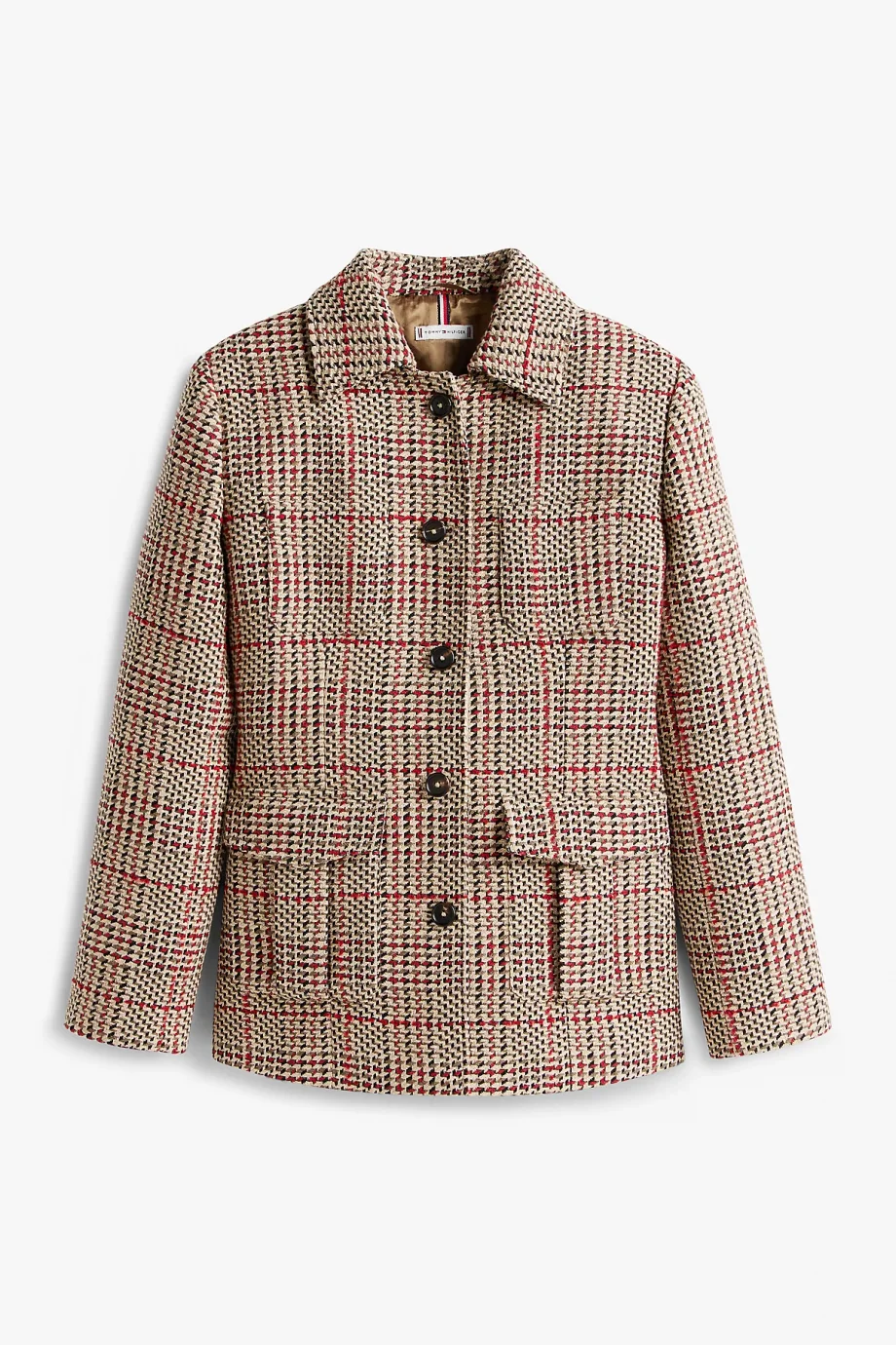 Tommy Hilfiger Sezonluk Dokulu Kadın Kadın Gri Blazer Ceket WW0WW466560OG