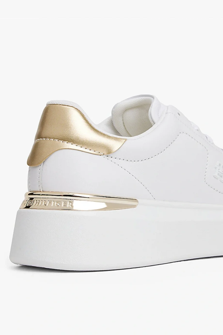 Tommy Hilfiger Şık Altın Rengi Platform Kadın Sneaker FW0FW08817YBR