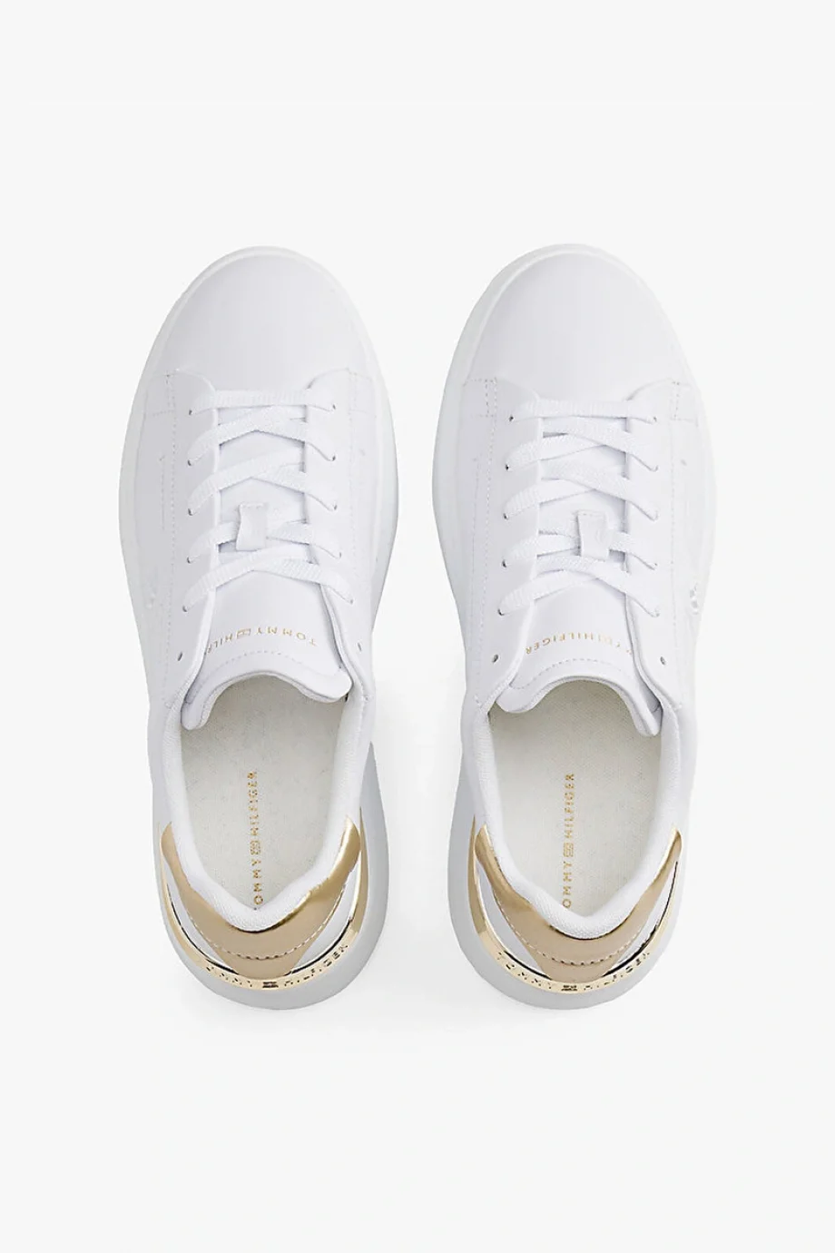 Tommy Hilfiger Şık Altın Rengi Platform Kadın Sneaker FW0FW08817YBR