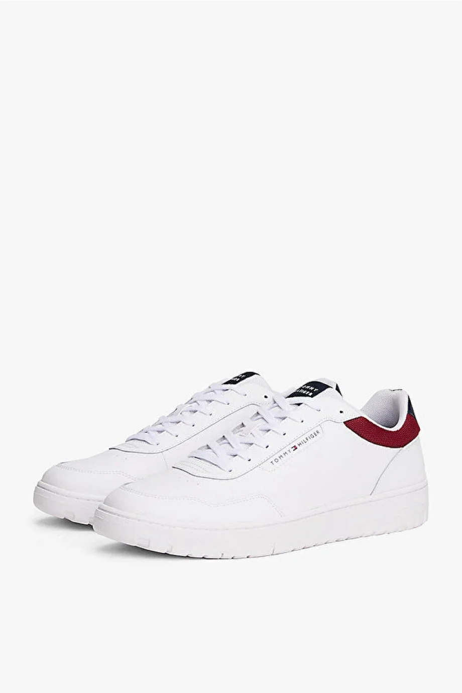 Tommy Hilfiger TH Basketbol Stili Core Deri Erkek Beyaz Sneaker FM0FM056290GZ