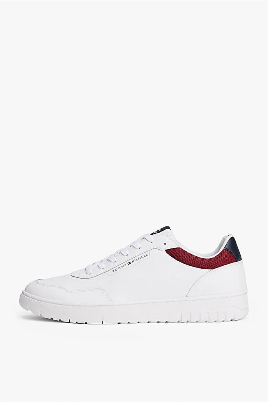Tommy Hilfiger TH Basketbol Stili Core Deri Erkek Beyaz Sneaker FM0FM056290GZ