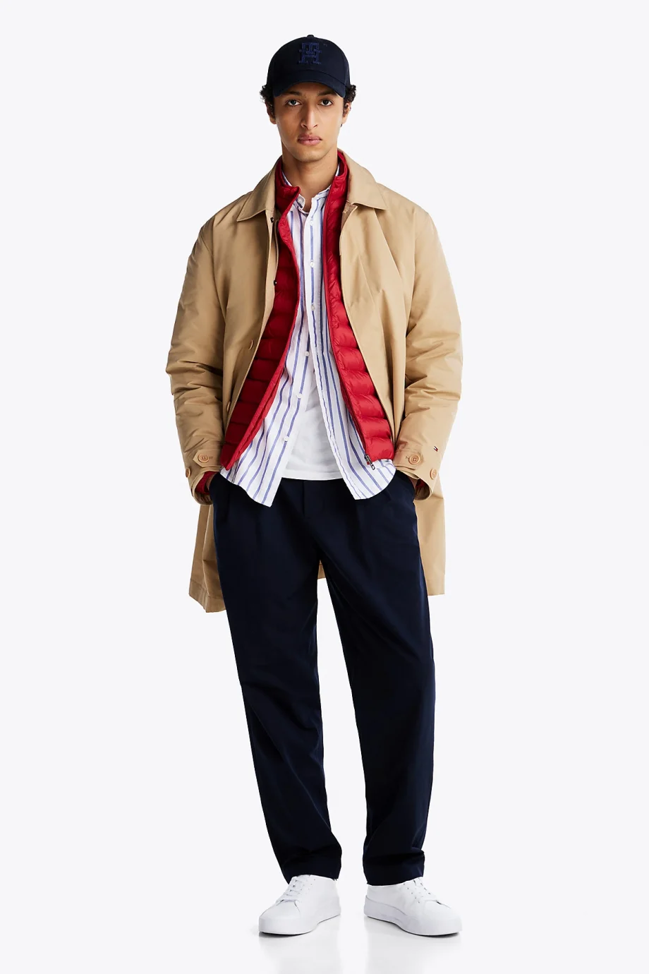 Tommy Hilfiger TH COURT LTH DETAIL ESS Erkek lacivert Sneaker FM0FM053670LD