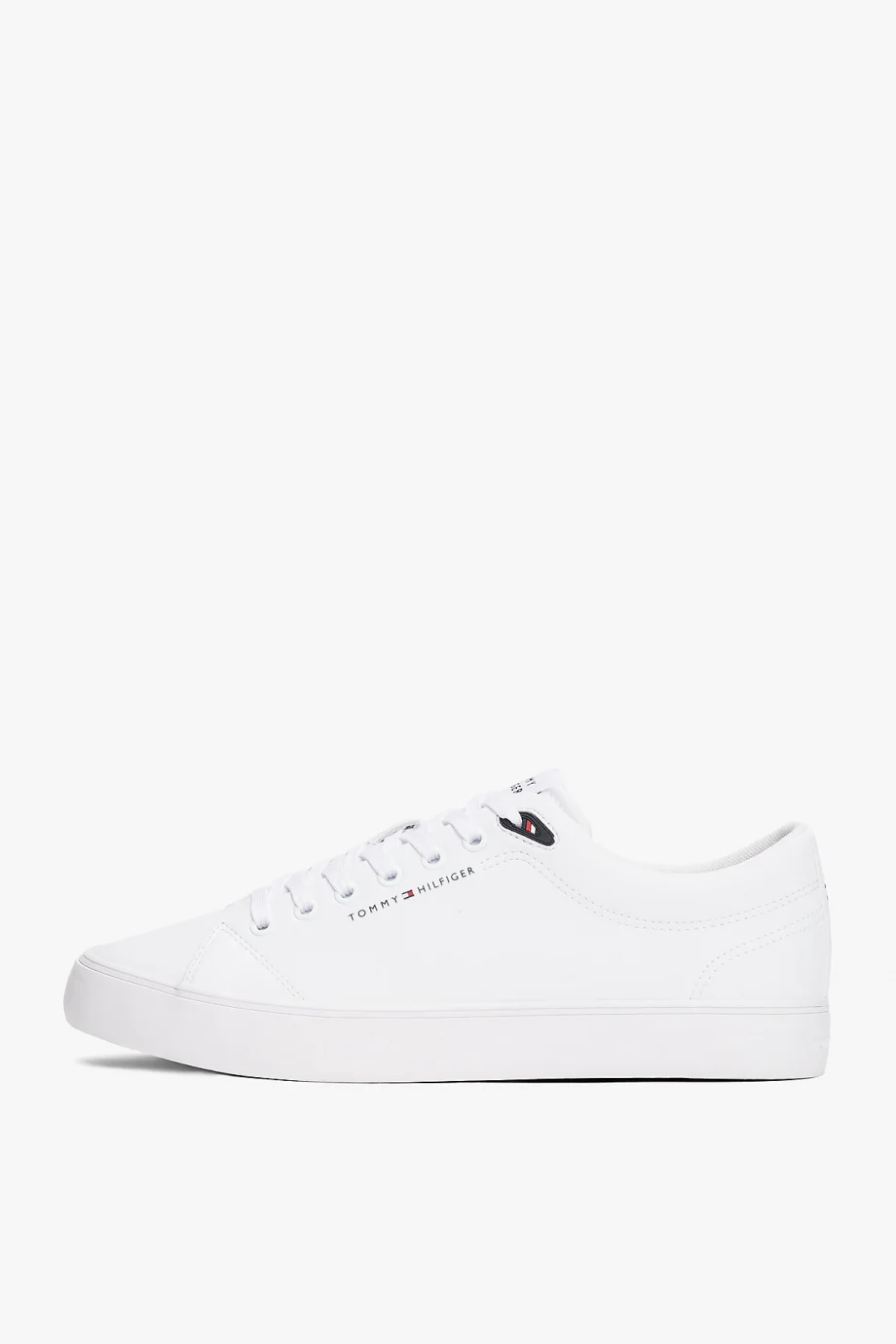 Tommy Hilfiger TH HI VULC CORE LOW LTH II ESS Erkek Beyaz Sneaker FM0FM05511YBS