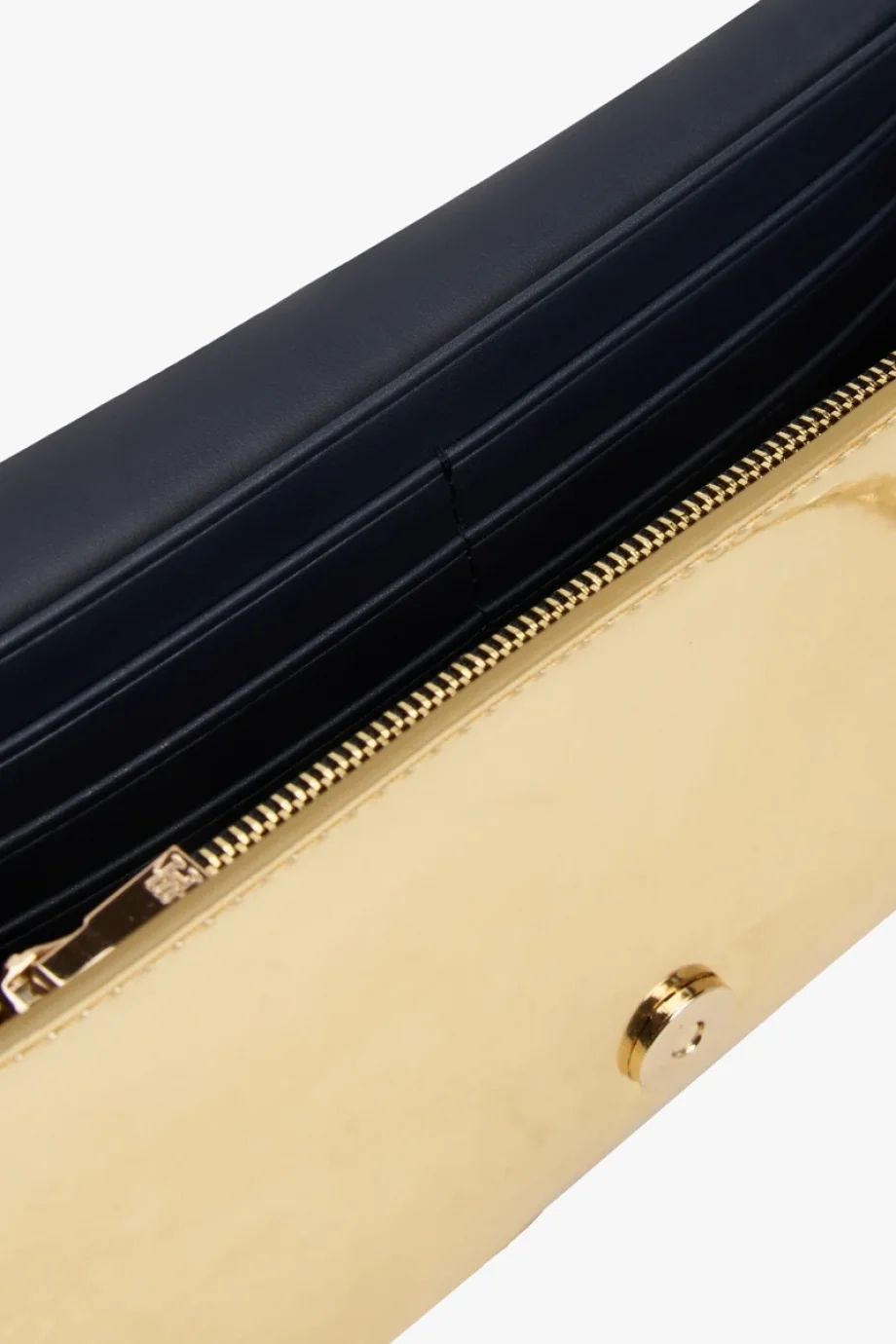 Tommy Hilfiger TH Icon Metalik Zincirli Kapaklı Kadın Gold Cüzdan AW0AW179590HS