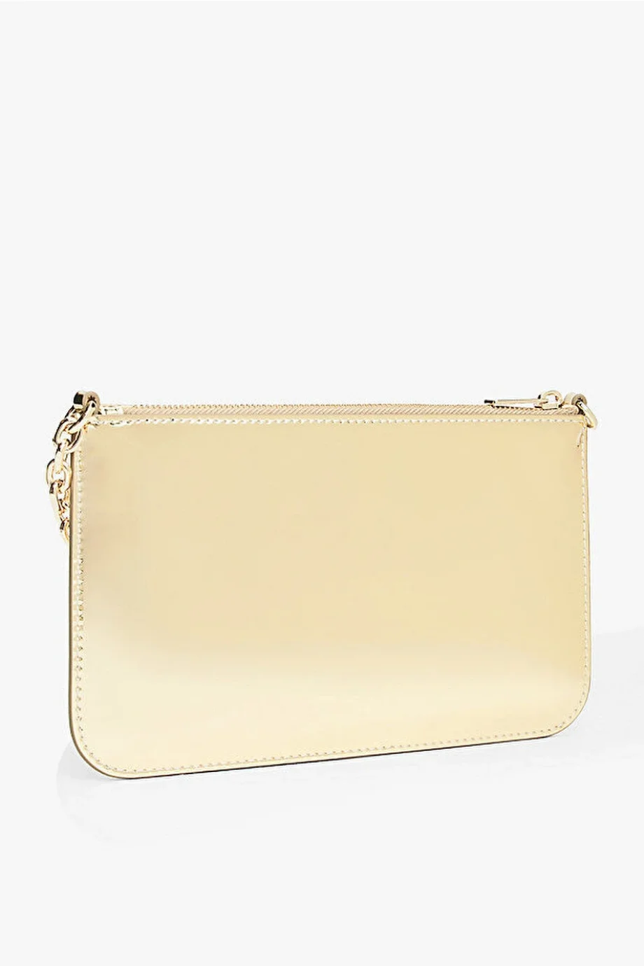 Tommy Hilfiger TH Icon Metalik Zincirli Omuz Kadın Gold Cüzdan AW0AW182190HS