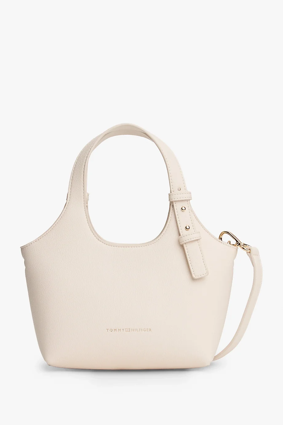 Tommy Hilfiger TH Logolu Mini Kadın Bej El Çantası AW0AW18281AEO