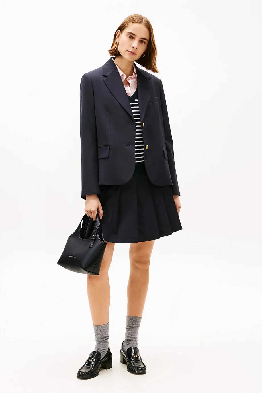 Tommy Hilfiger TH Logolu Mini Kadın Siyah El Çantası AW0AW18281BDS