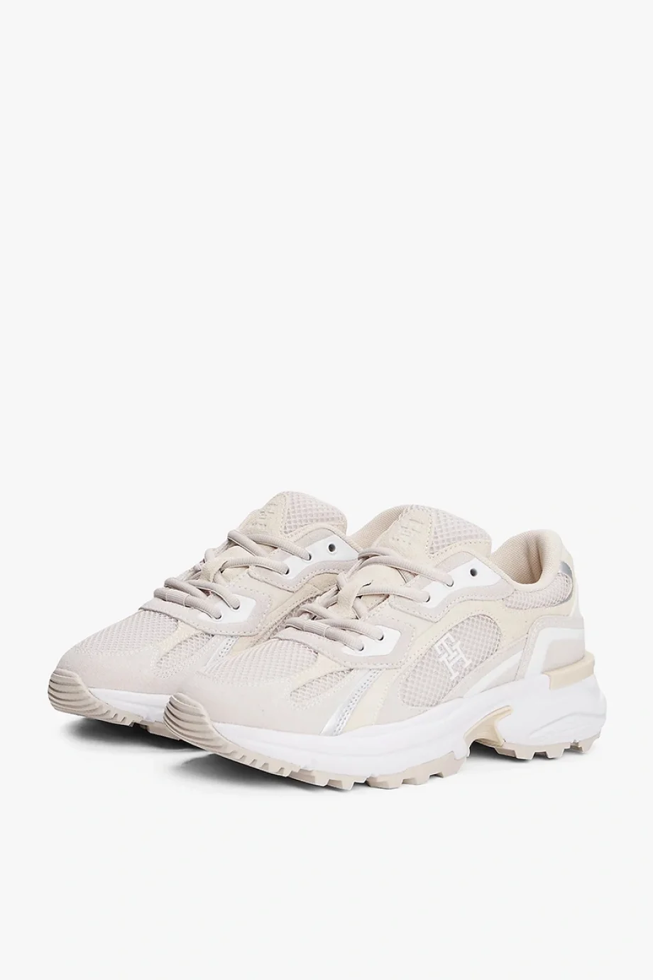 Tommy Hilfiger TH Modern Sağlam Tabanlı Runner Kadın  Beyaz Sneaker FW0FW086920F6