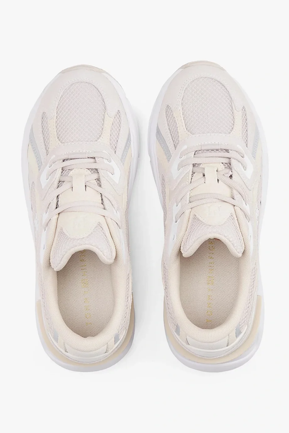 Tommy Hilfiger TH Modern Sağlam Tabanlı Runner Kadın  Beyaz Sneaker FW0FW086920F6