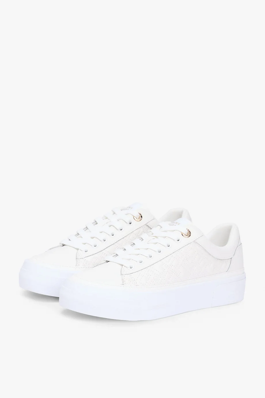 Tommy Hilfiger TH Platform Kapitone Kadın Beyaz Sneaker FW0FW09265YBL