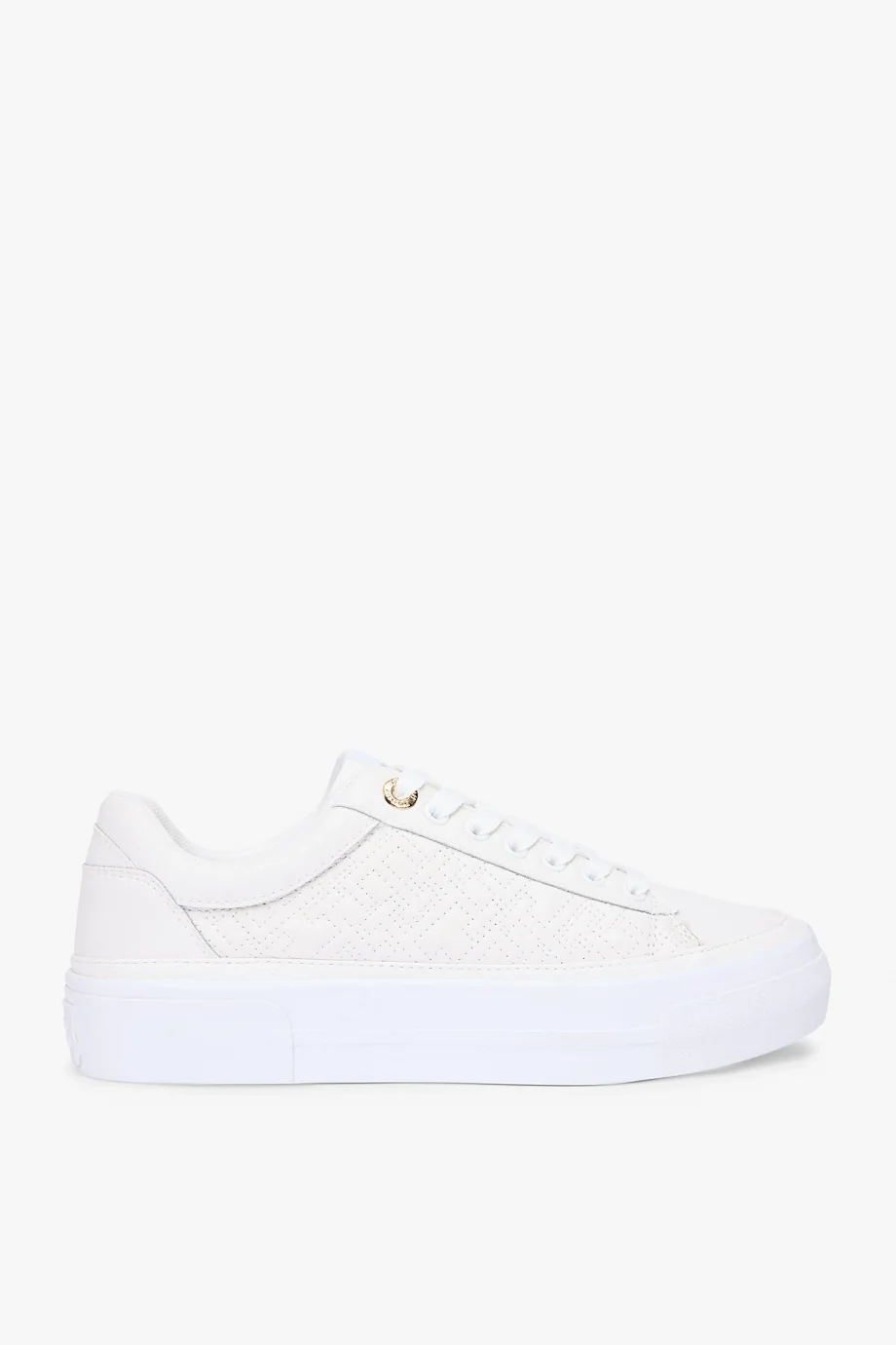 Tommy Hilfiger TH Platform Kapitone Kadın Beyaz Sneaker FW0FW09265YBL