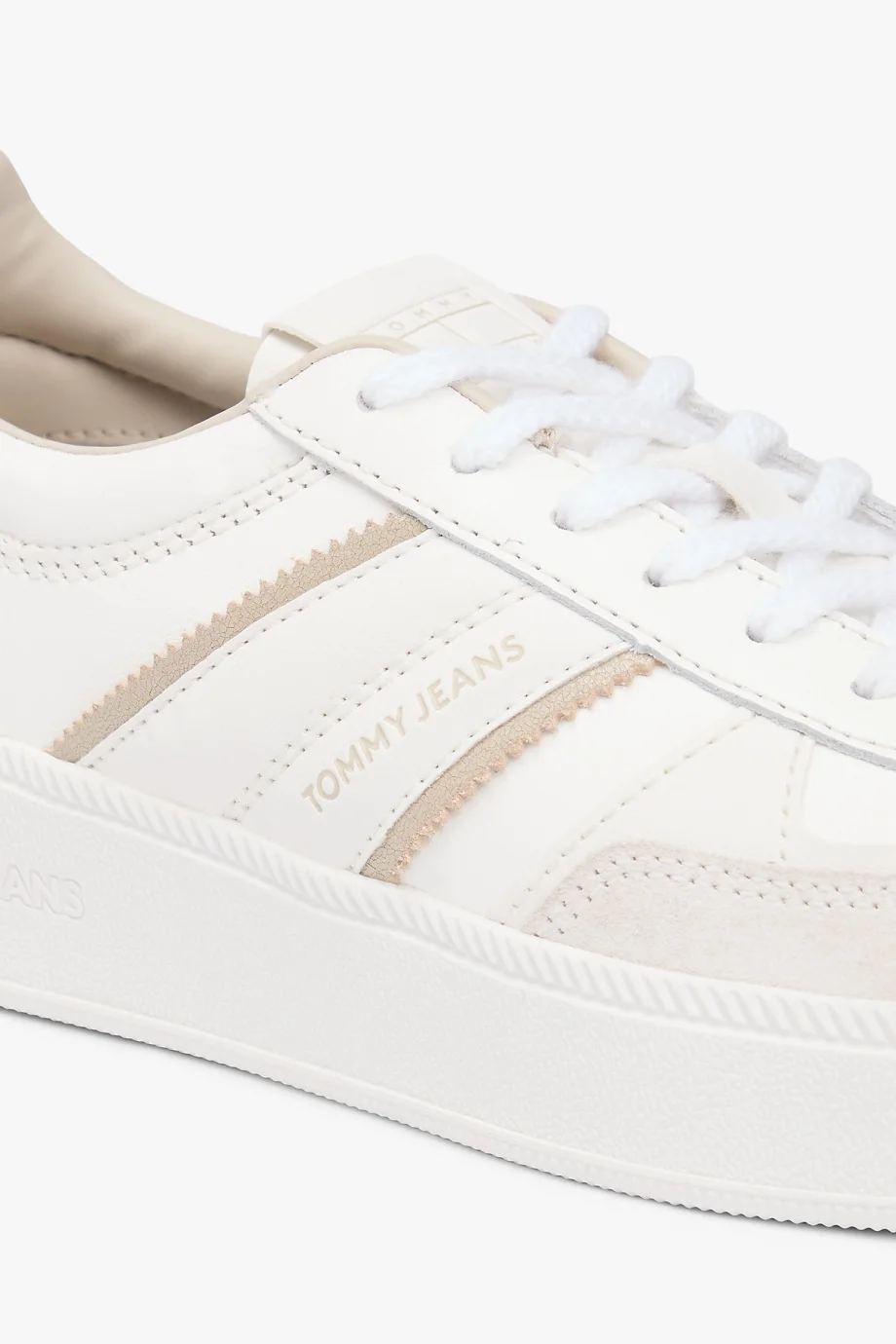 Tommy Hilfiger The Greenwich Edge Flatform Kadın Bej Sneaker EN0EN029000GA