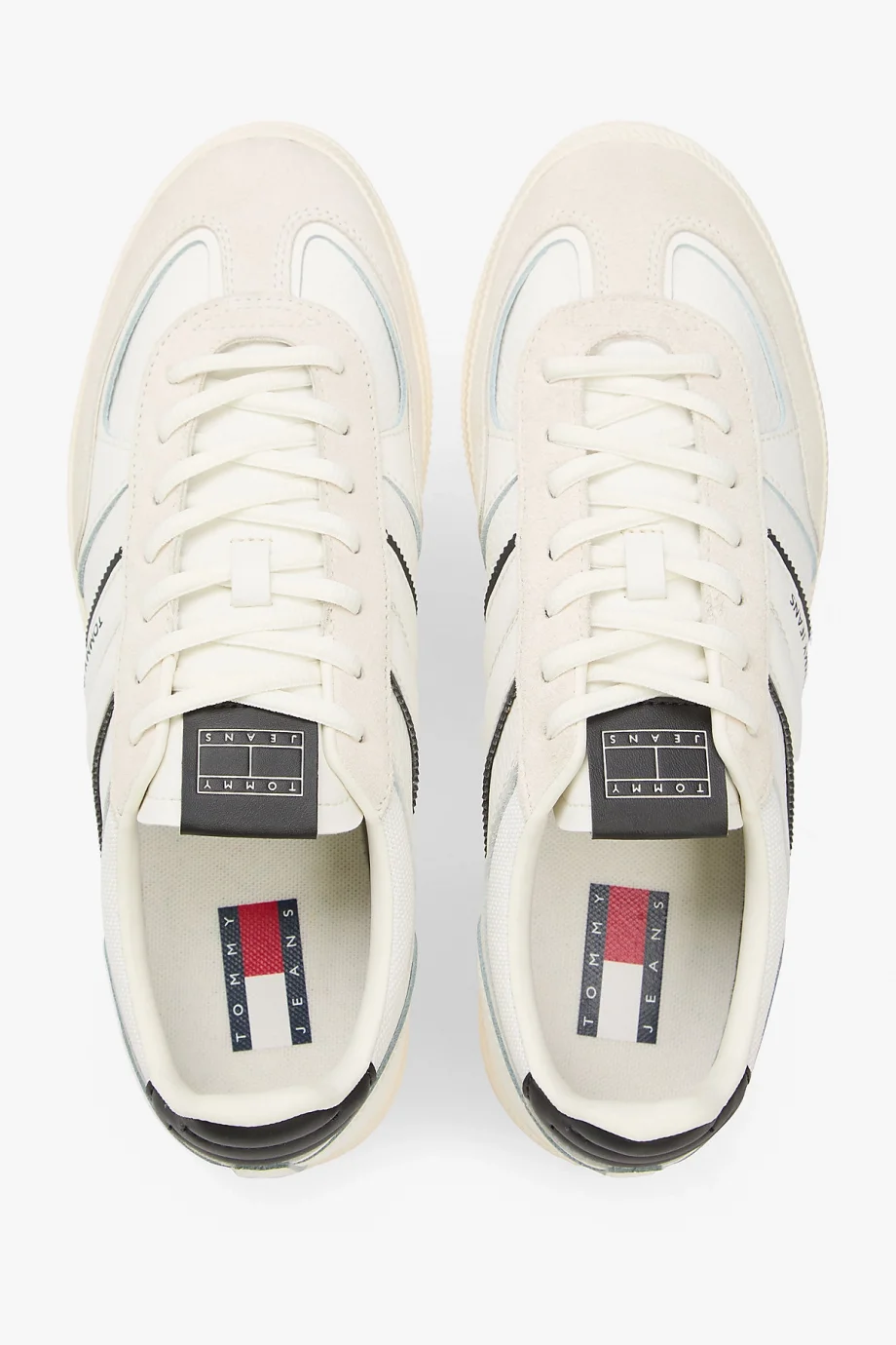 Tommy Hilfiger The Greenwich Edge Karışık Dokulu Erkek Beyaz Sneaker EM0EM016720K9