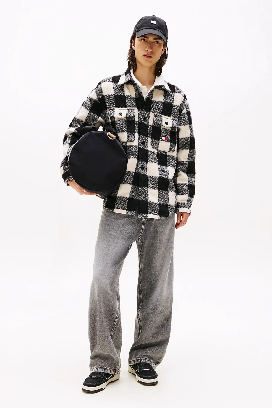 Tommy Hilfiger TJM Ekoseli Erkek Siyah Gömlek DM0DM22013BDS