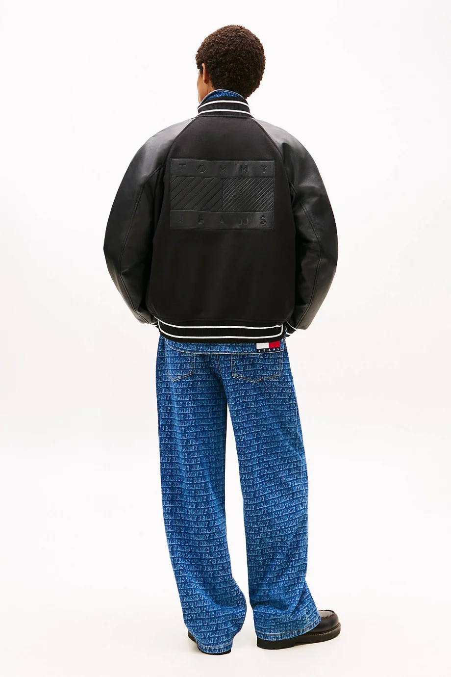 Tommy Hilfiger TJM Flag Kolej Stili Erkek Siyah Ceket DM0DM22439BDS