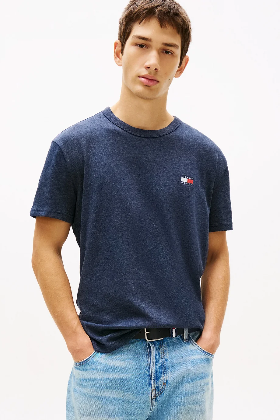 Tommy Hilfiger TJM Normal Kesim Armalı Erkek Mavi T-shirt DM0DM22667C1G
