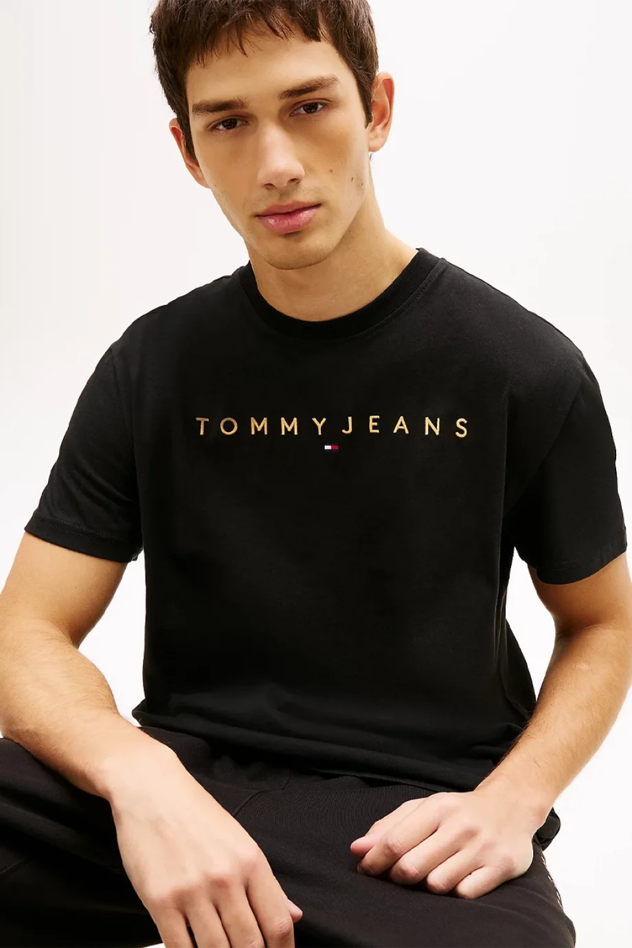 Tommy Hilfiger TJM Normal Kesim Lineer Logolu Erkek Turuncu T-shirt DM0DM20744SEV