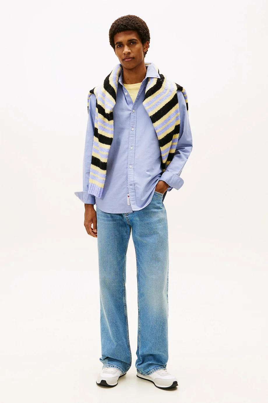 Tommy Hilfiger TJM Normal Kesim Oxford Erkek Mavi Gömlek DM0DM22836C5X