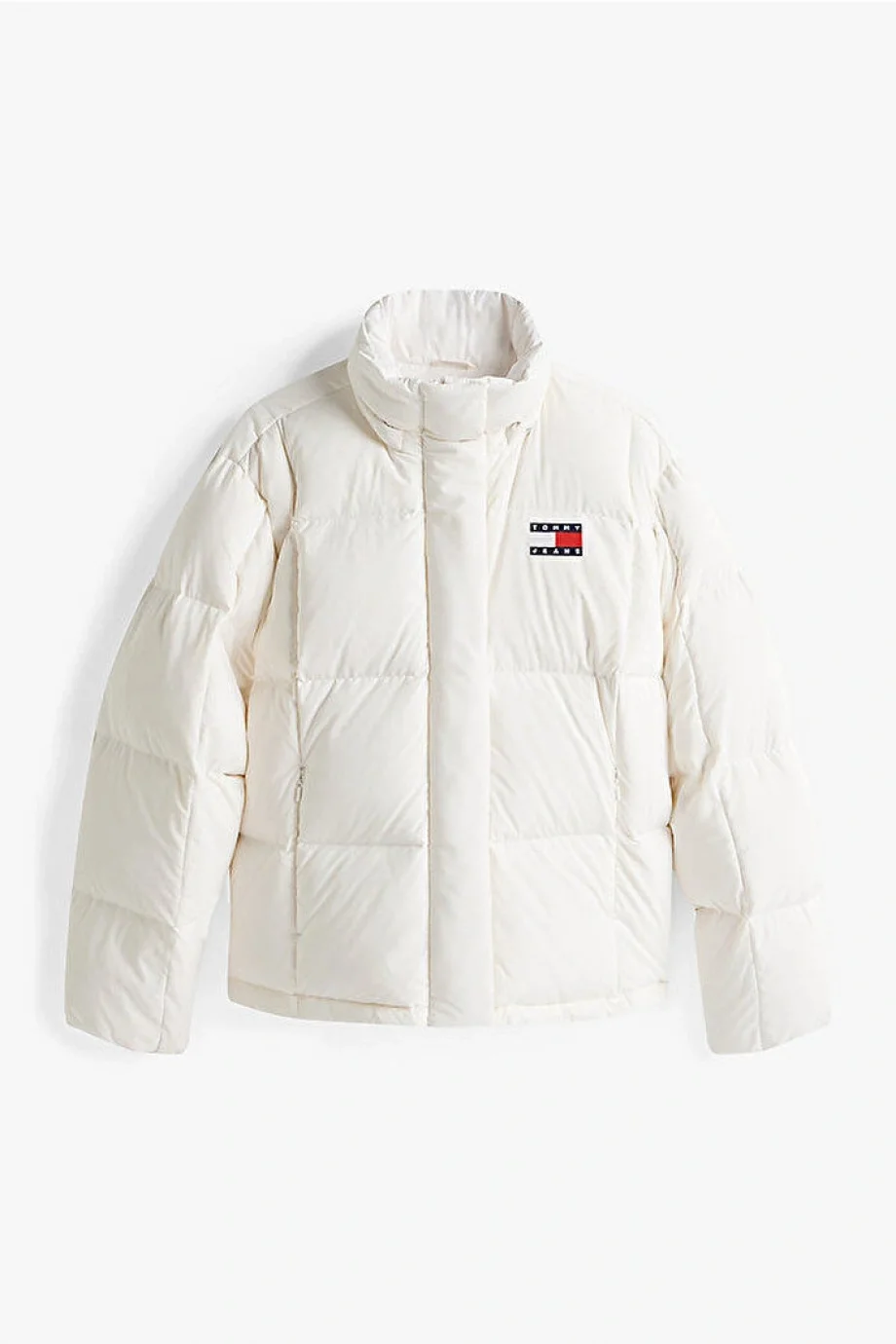 Tommy Hilfiger TJW Alaska Grid Kuş Tüyü Kadın Beyaz  Mont  DW0DW21623YBH