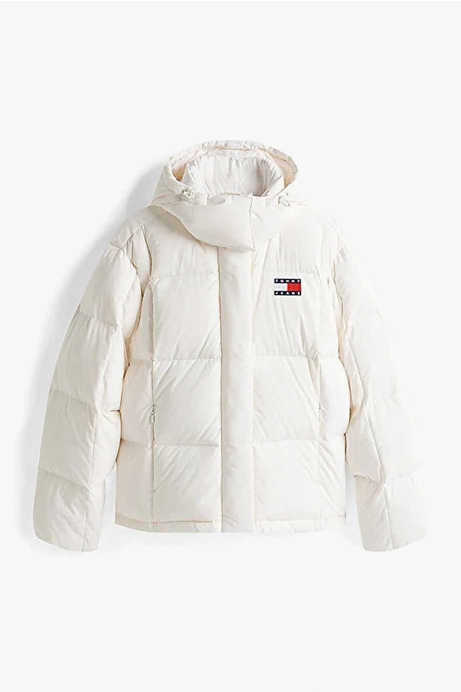 Tommy Hilfiger TJW Alaska Grid Kuş Tüyü Kadın Beyaz  Mont  DW0DW21623YBH