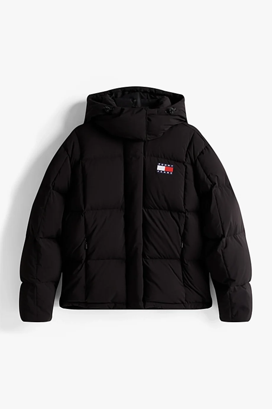 Tommy Hilfiger TJW Alaska Grid Kuş Tüyü Kadın Siyah Mont  DW0DW21623BDS