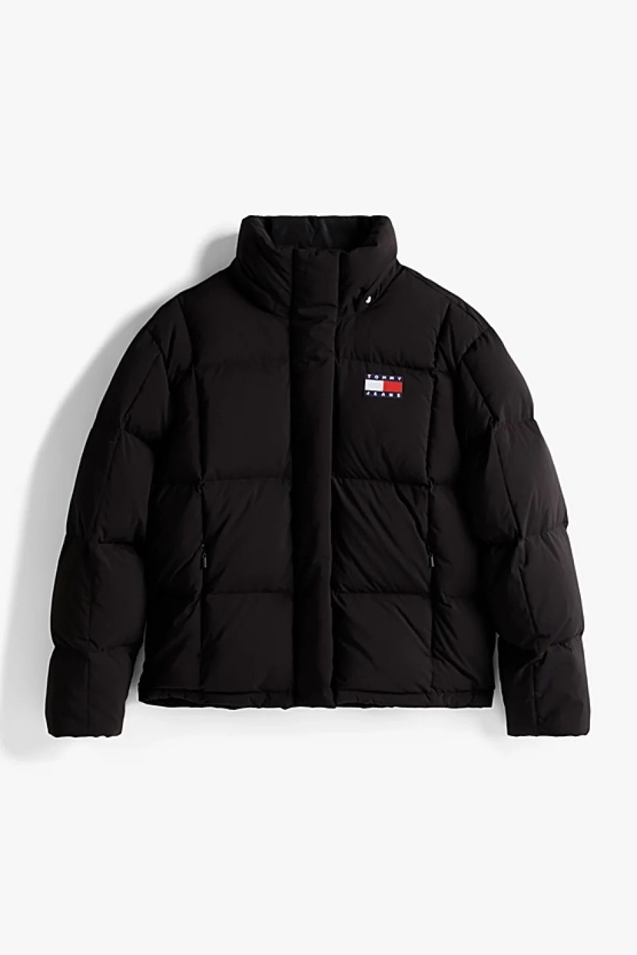 Tommy Hilfiger TJW Alaska Grid Kuş Tüyü Kadın Siyah Mont  DW0DW21623BDS