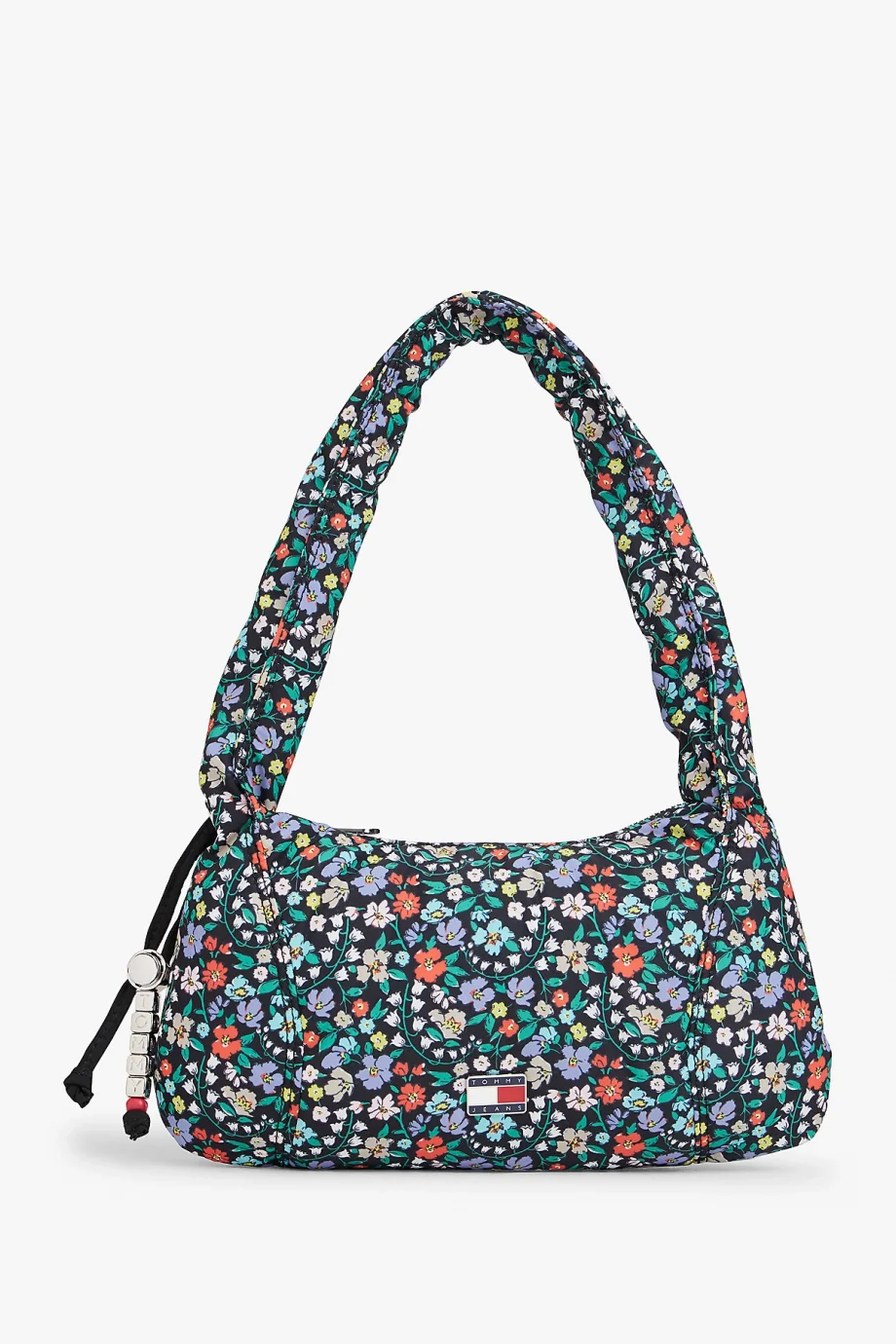 Tommy Hilfiger TJW Casual Çiçekli Omuz Kadın Mavi Omuz Çantası AW0AW180600G3