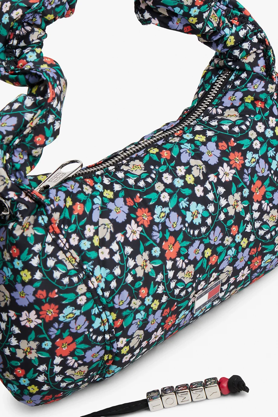 Tommy Hilfiger TJW Casual Çiçekli Omuz Kadın Mavi Omuz Çantası AW0AW180600G3