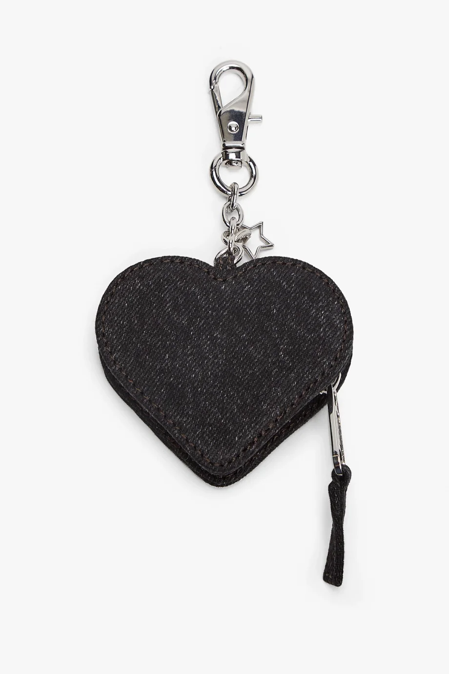 Tommy Hilfiger TJW Cool Denim Kalp Şekilli Bozuk Para Kadın Denim Cüzdan AW0AW181711BZ