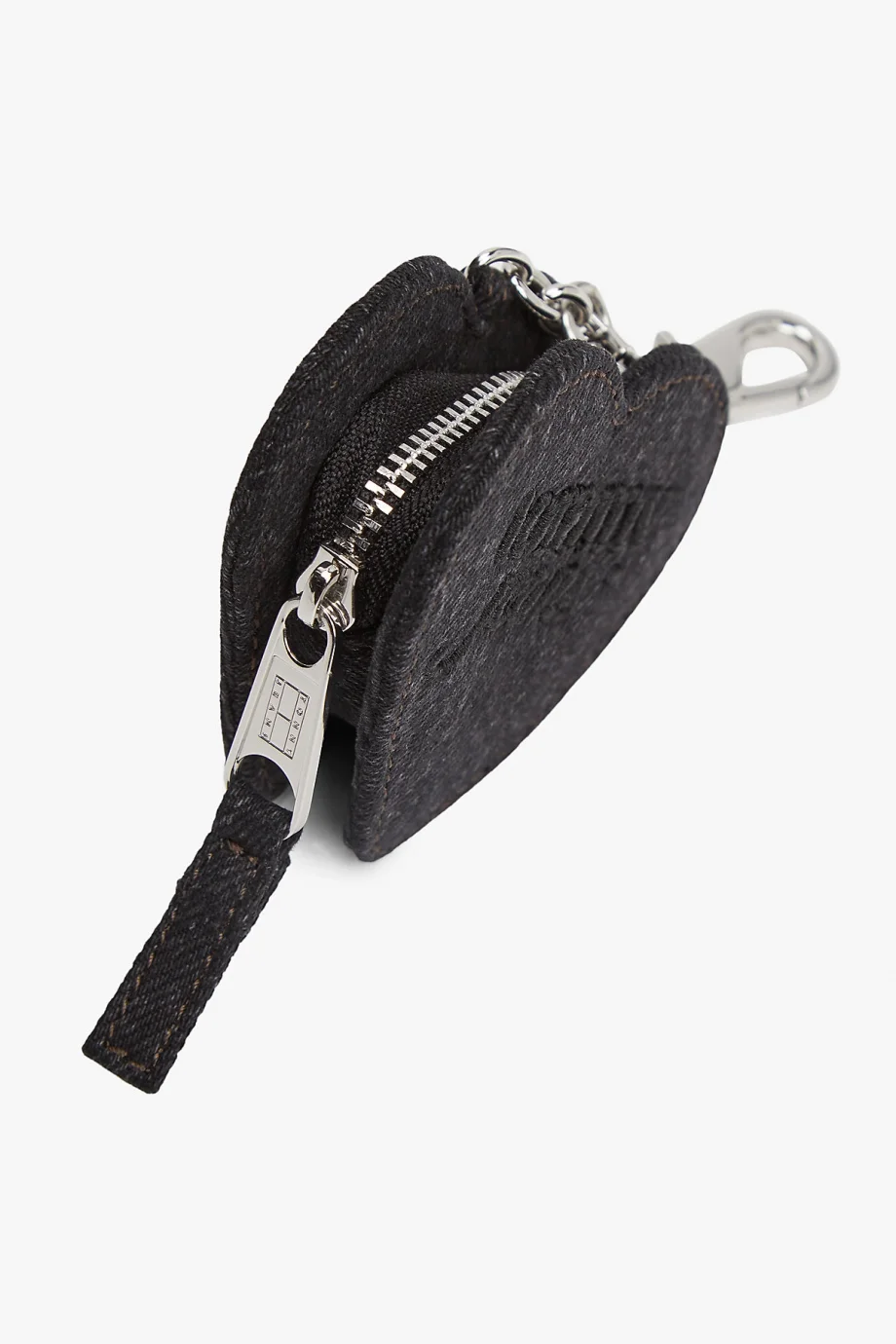 Tommy Hilfiger TJW Cool Denim Kalp Şekilli Bozuk Para Kadın Denim Cüzdan AW0AW181711BZ