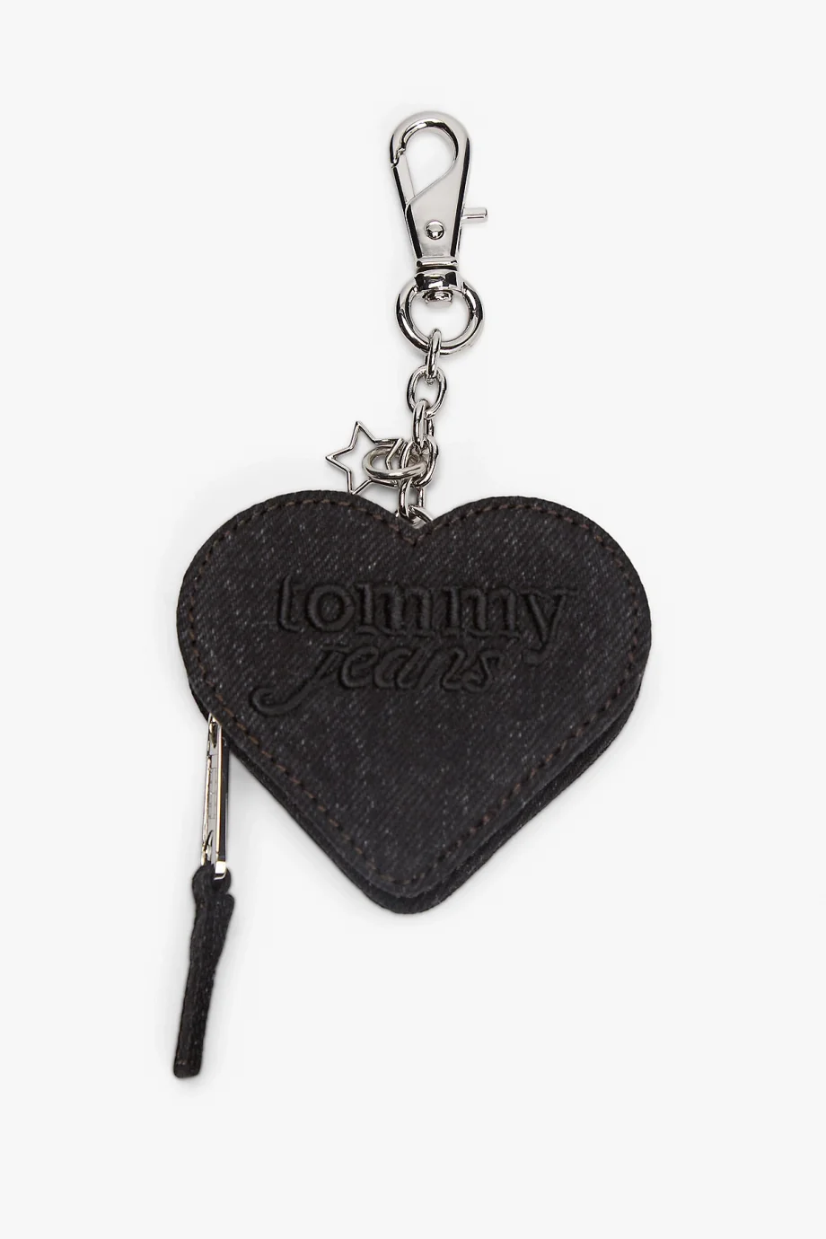 Tommy Hilfiger TJW Cool Denim Kalp Şekilli Bozuk Para Kadın Denim Cüzdan AW0AW181711BZ