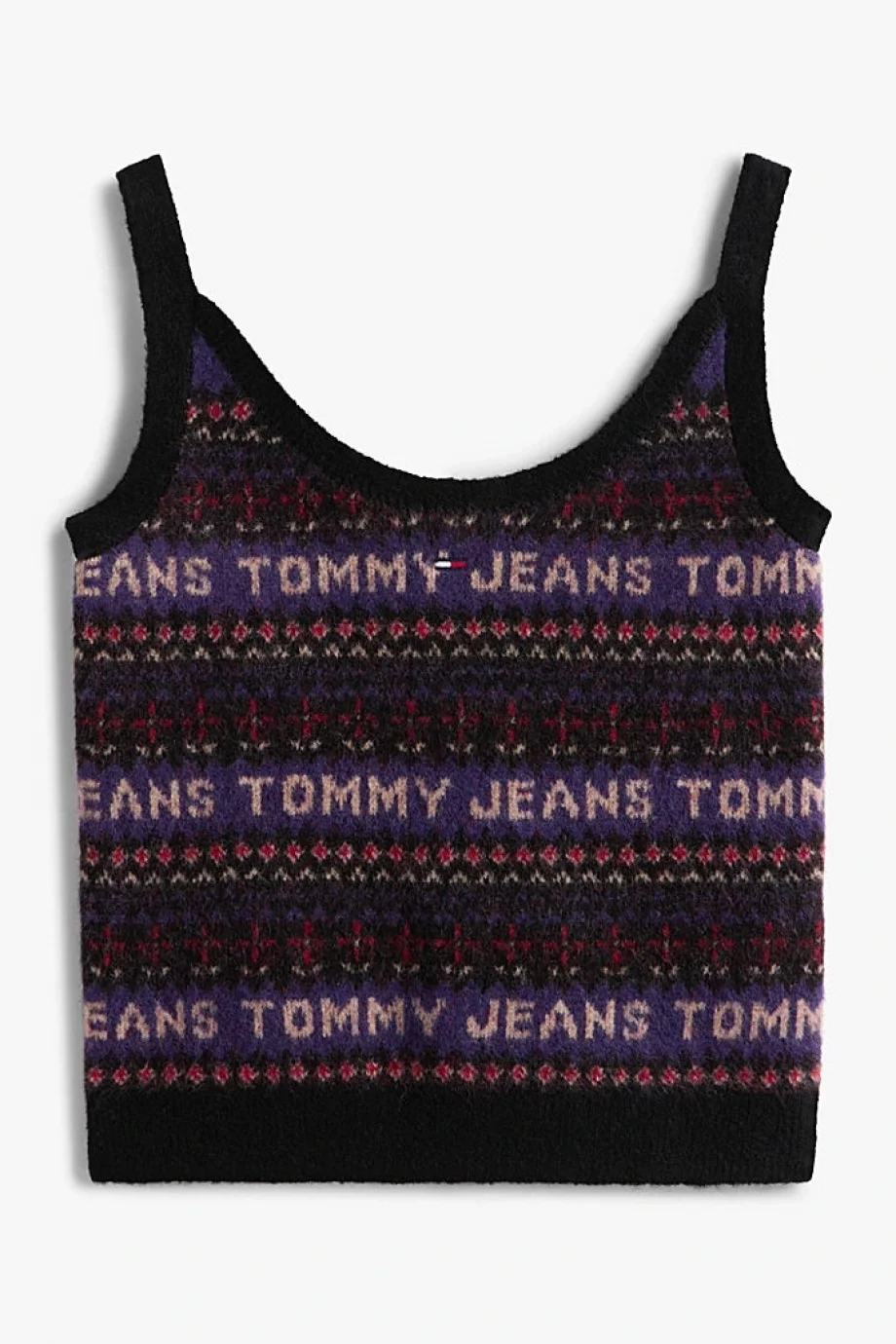 Tommy Hilfiger TJW Fairisle Desenli Kadın Siyah  Triko  DW0DW21692BDS