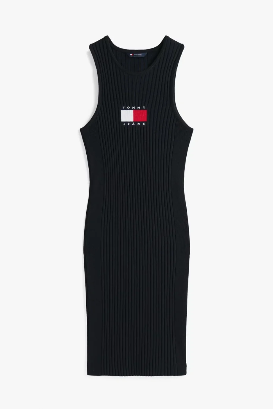 Tommy Hilfiger TJW FLAG SWEATER MINI DRESS EXT Kadın Siyah Elbise DW0DW20877BDS