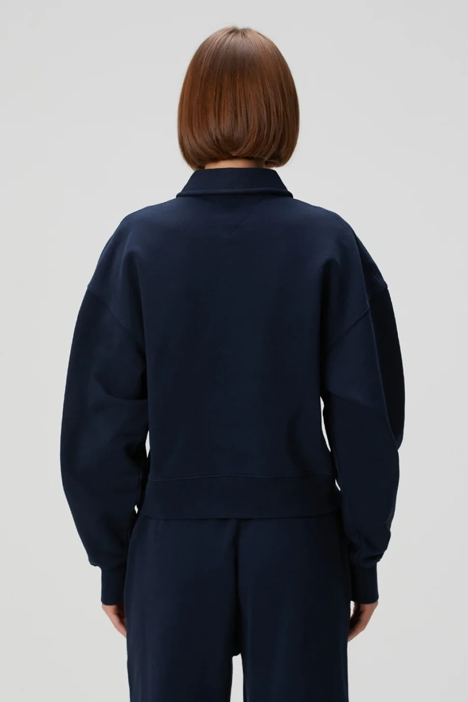 Tommy Hilfiger TJW H GRAPHIC HWK POLO  Kadın mavi Sweatshirt DW0DW20537DYY