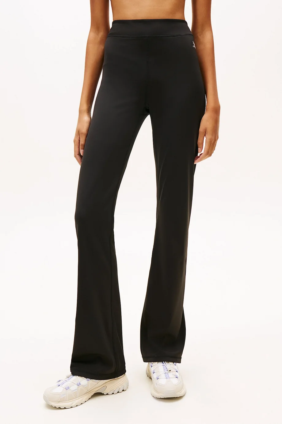 Tommy Hilfiger TJW İspanyol Paça Kadın Siyah Tayt DW0DW22110BDS