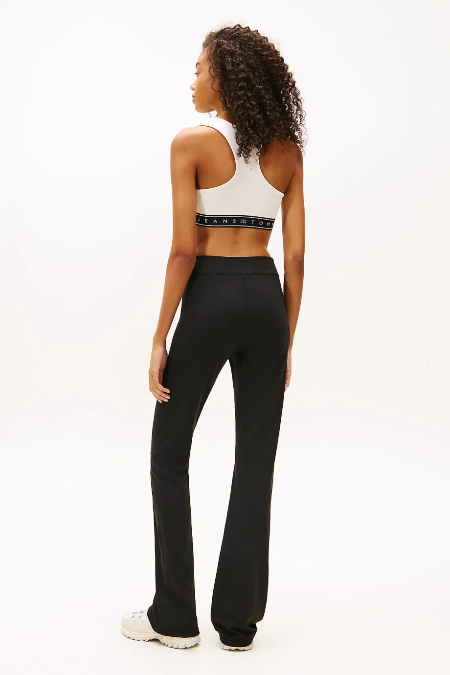 Tommy Hilfiger TJW İspanyol Paça Kadın Siyah Tayt DW0DW22110BDS