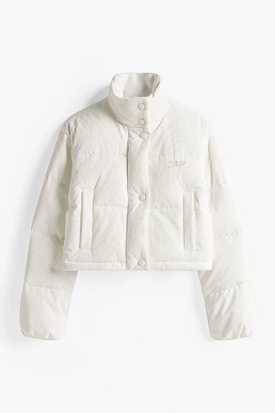 Tommy Hilfiger TJW Kadife Şişme Kadın Beyaz  Mont  DW0DW21658YBH