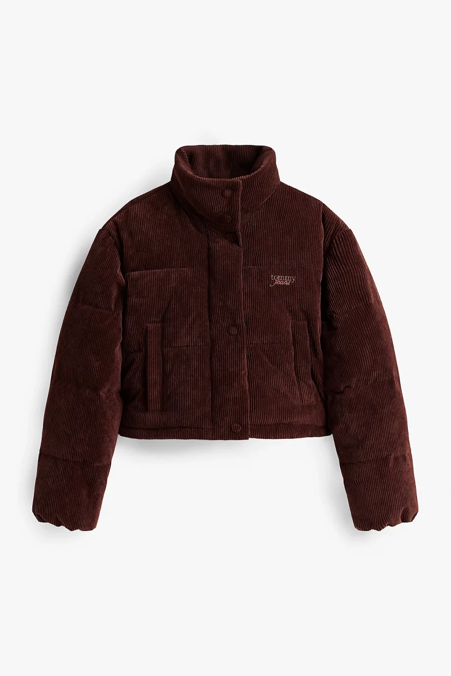 Tommy Hilfiger TJW Kadife Şişme Kadın Kahverengi  Mont  DW0DW21658GS7