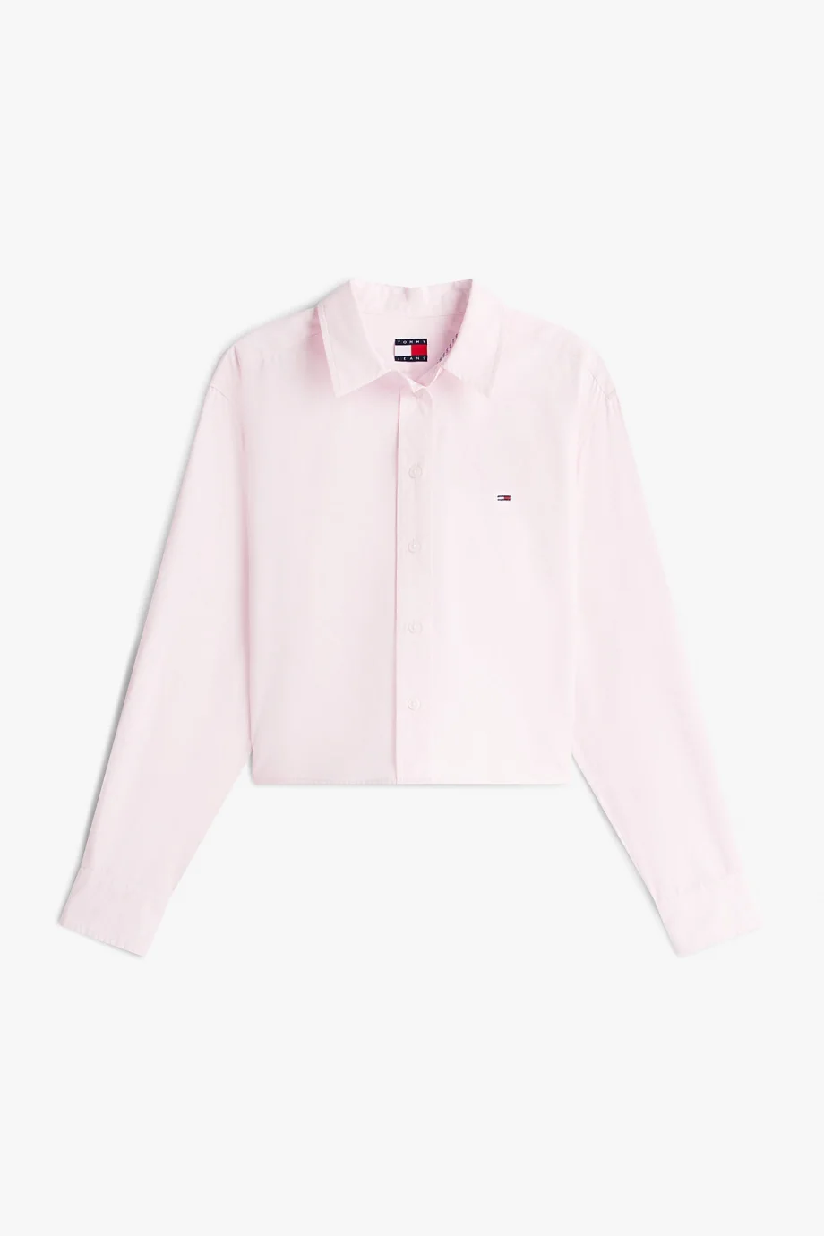 Tommy Hilfiger TJW Kısa Rahat Kesim Kadın Pembe Gömlek DW0DW22078TOG