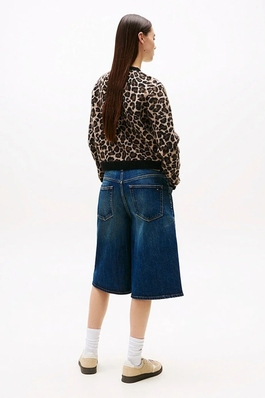 Tommy Hilfiger TJW Leopar Desenli Kadın Kahverengi  Hırka  DW0DW219680HD