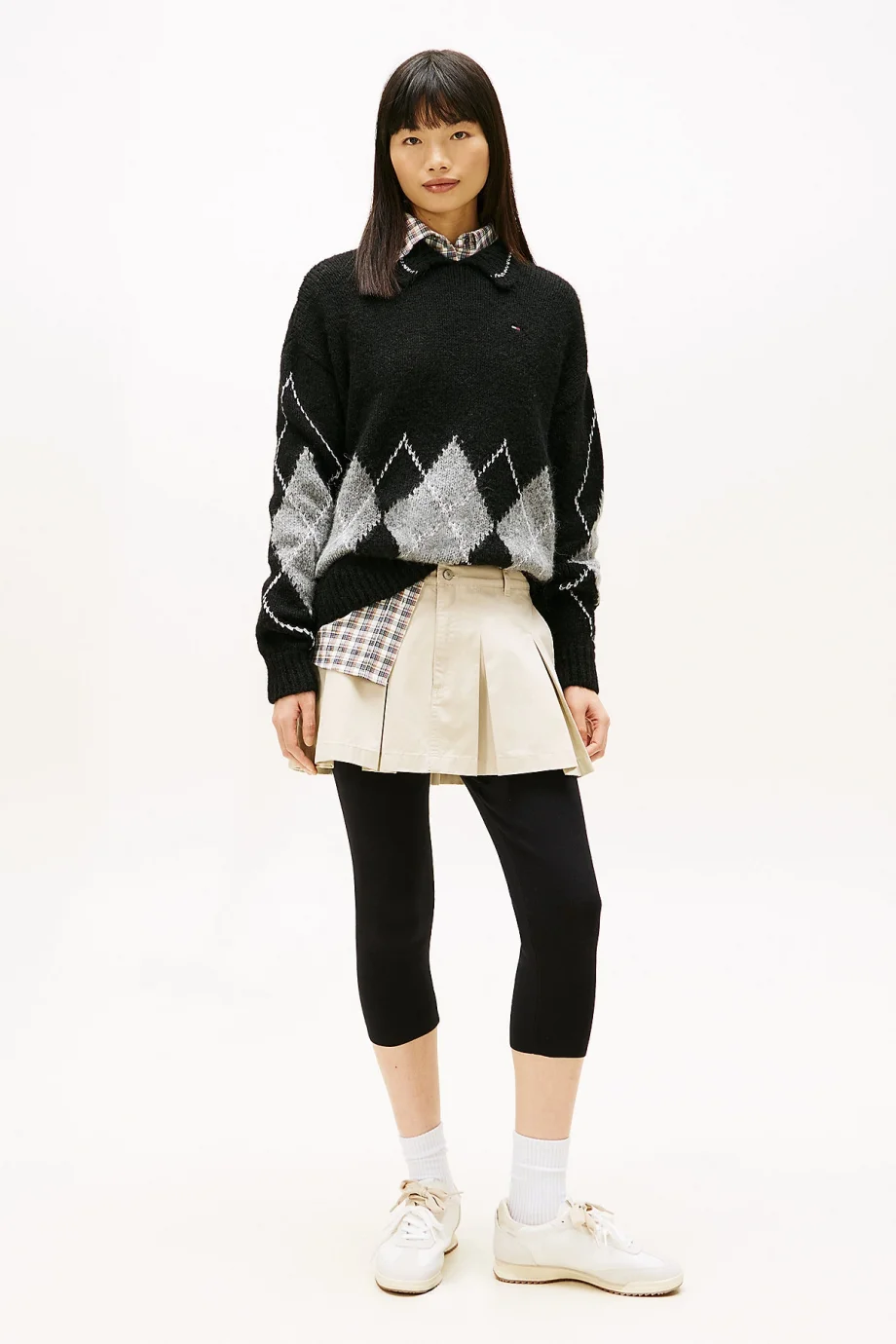 Tommy Hilfiger TJW Mini Pileli Kadın Bej Etek DW0DW22065ABY