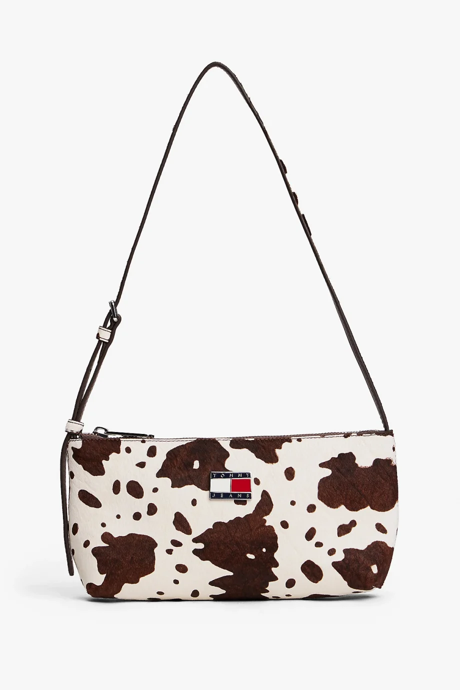 Tommy Hilfiger TJW Must İnek Desenli Omuz Kadın Beyaz Omuz Çantası AW0AW180610K6