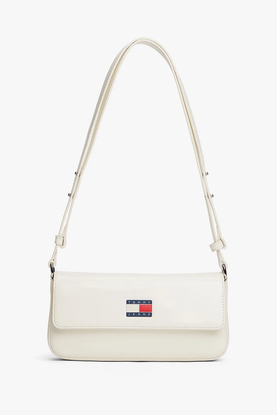 Tommy Hilfiger TJW Must Kapaklı Çapraz Askılı Kadın Beyaz Çapraz Çanta AW0AW18080YBI