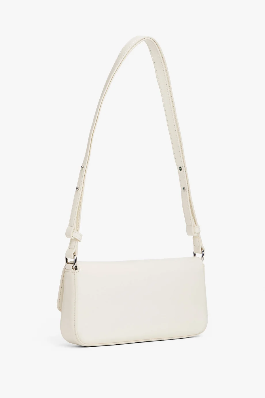 Tommy Hilfiger TJW Must Kapaklı Çapraz Askılı Kadın Beyaz Çapraz Çanta AW0AW18080YBI