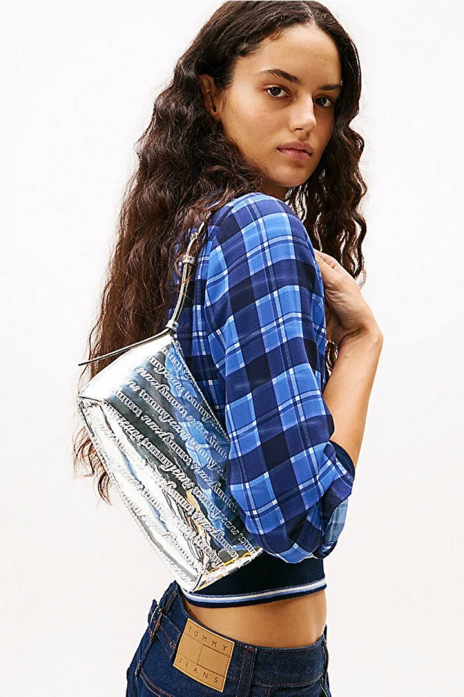 Tommy Hilfiger TJW Must Metalik Omuz Kadın Gri Omuz Çantası AW0AW180090IN