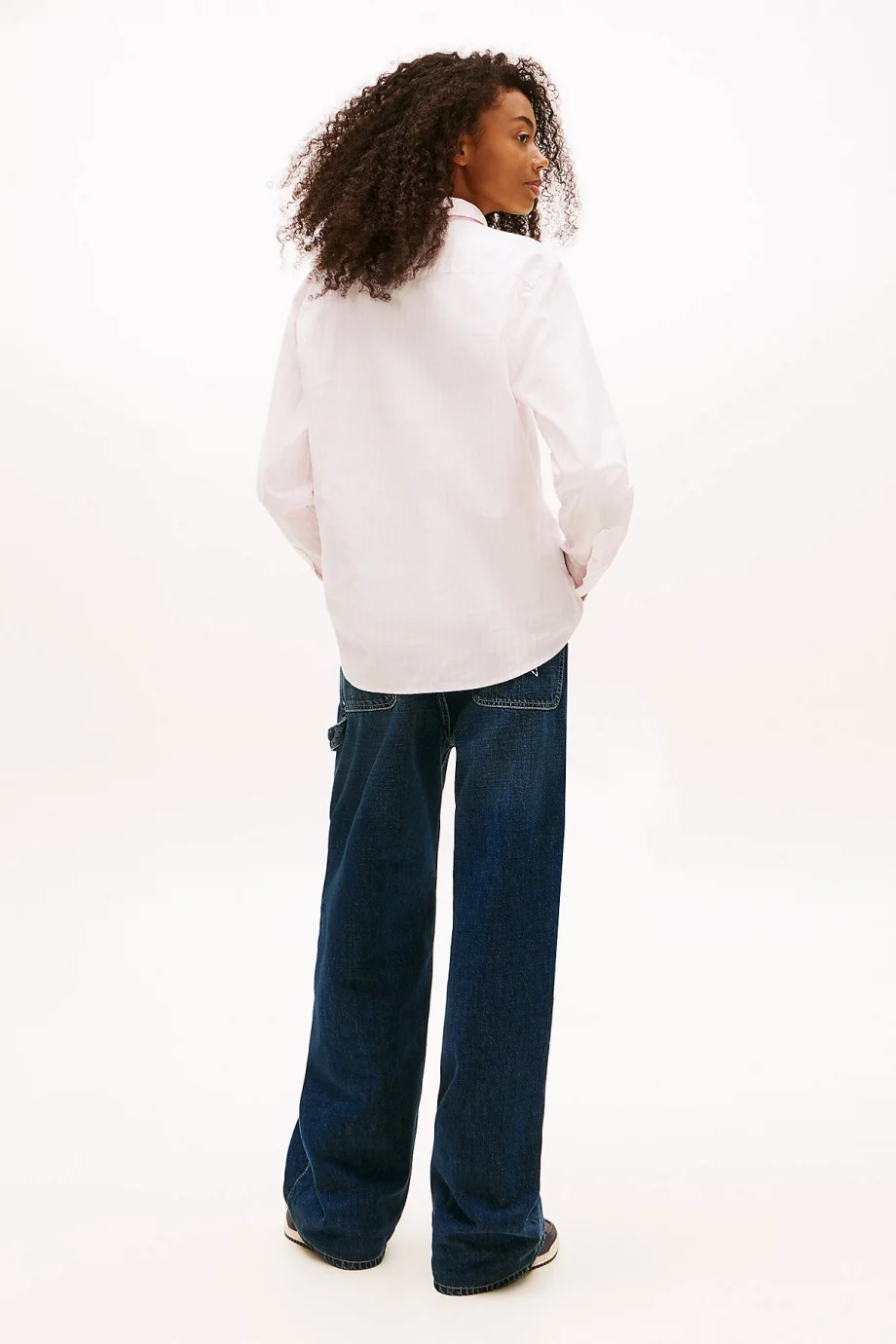 Tommy Hilfiger TJW Normal Kesim Oxford Kadın Pembe Gömlek DW0DW19890TOG